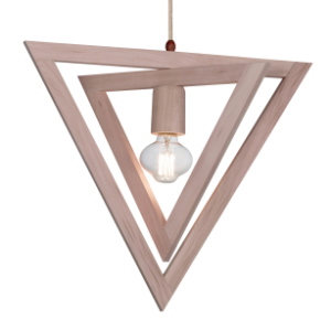 COLGANTE TRIANG DOBLE MADERA